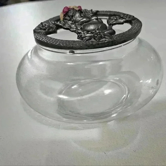 Glass trinket jar! - Picture 2 of 2